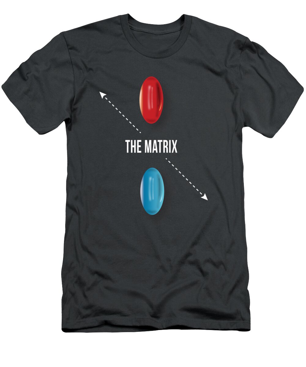 Movie Poster T-Shirt featuring the digital art The Matrix - Alternative Movie Poster by Movie Poster Boy