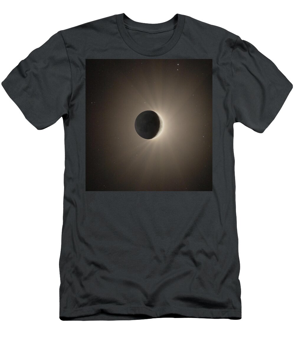 Moon T-Shirt featuring the photograph The Moon by Grant Twiss