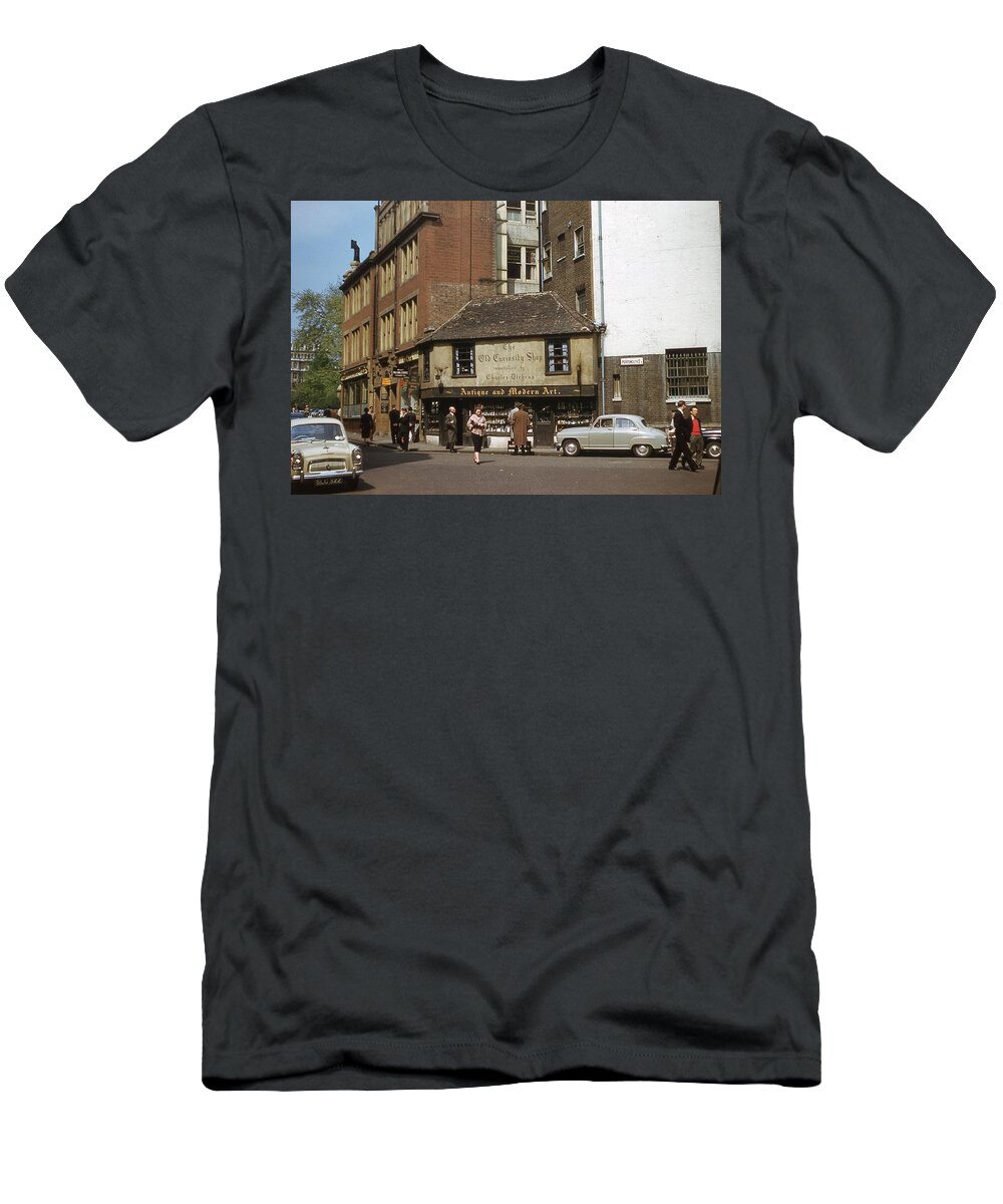 Charles Dickens T-Shirt featuring the photograph The Old Curiosity Shop 1957 by Jeremy Butler