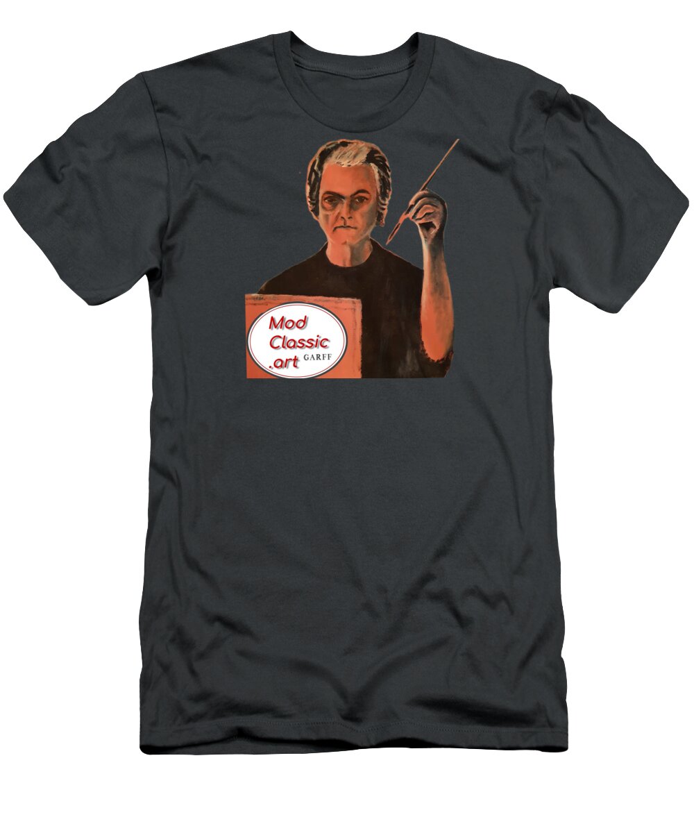 Painting T-Shirt featuring the painting The Painter's Brush by Enrico Garff