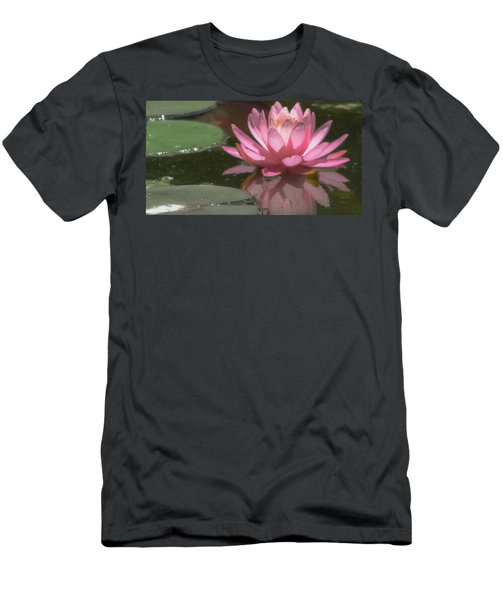Purity T-Shirt featuring the photograph The Pink Lotus by Christina McGoran