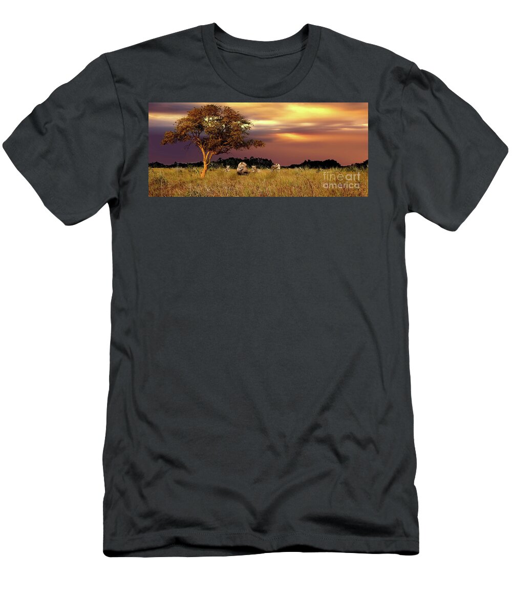 Africa T-Shirt featuring the photograph The Pride by Ed Taylor