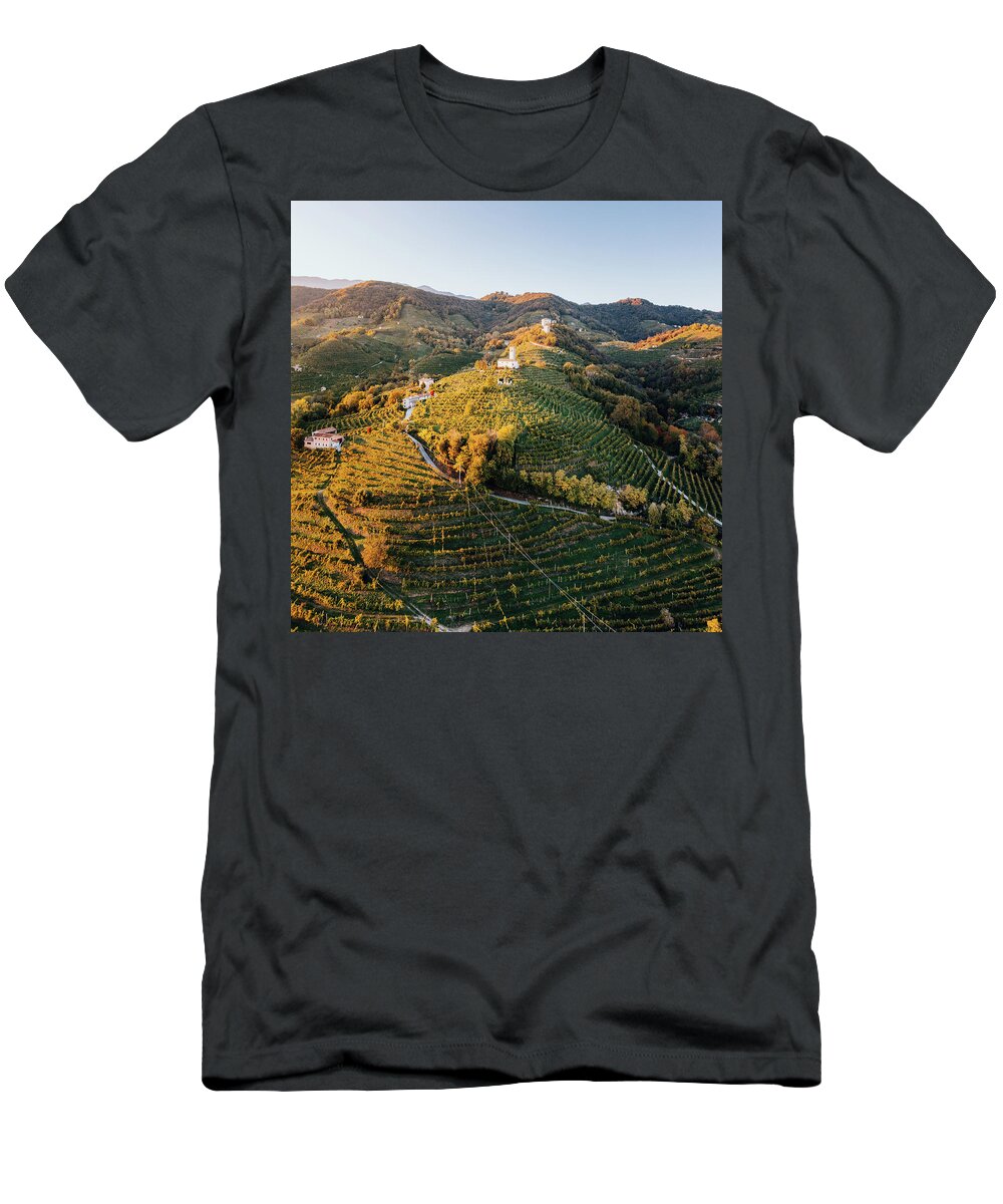 Nature T-Shirt featuring the photograph The Prosecco Land by Francesco Riccardo Iacomino
