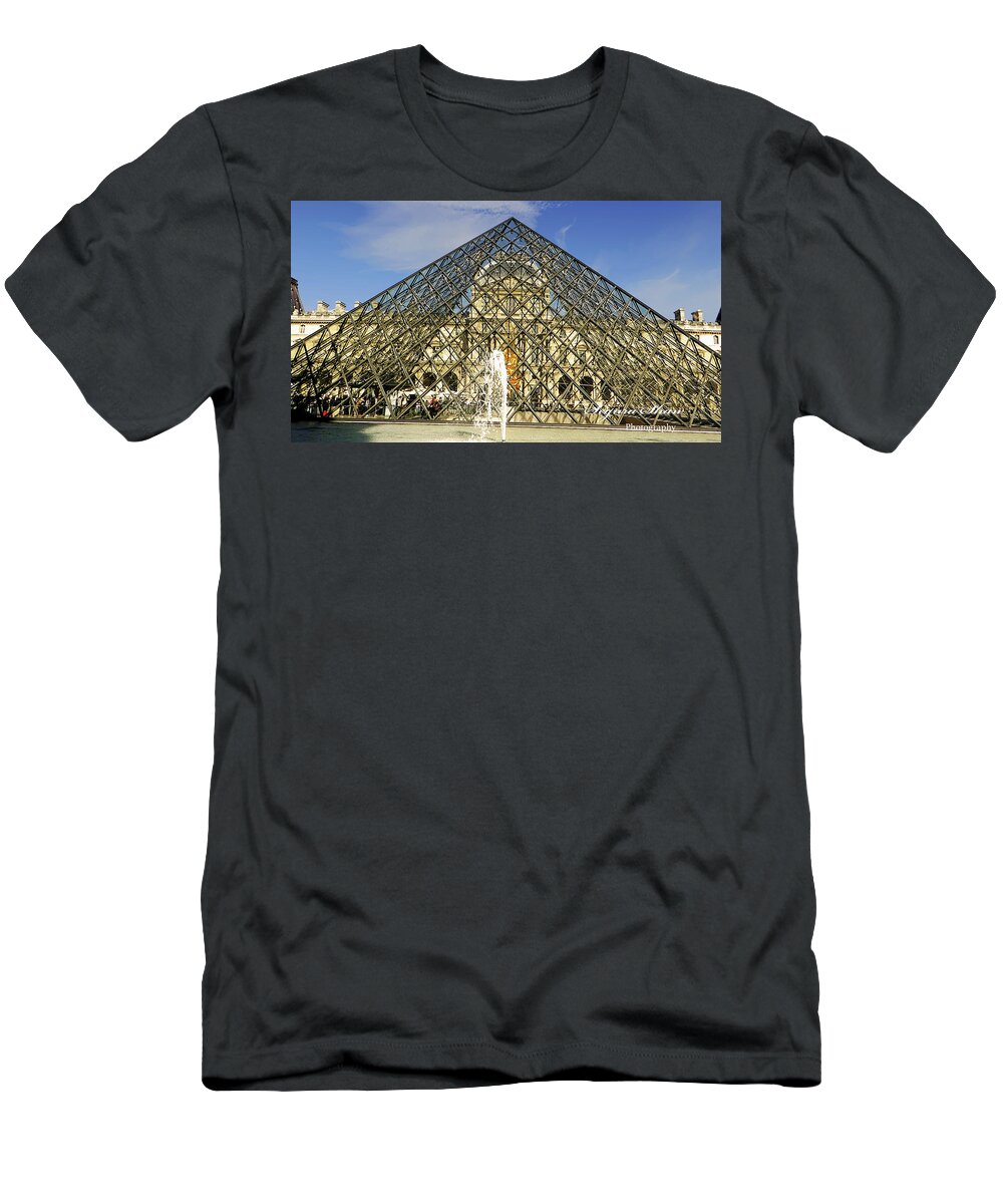 Louvre T-Shirt featuring the photograph The Pyramid by Segura Shaw Photography
