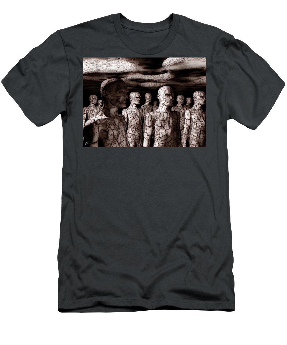 Dreams T-Shirt featuring the digital art The Righteous Damned by John Alexander