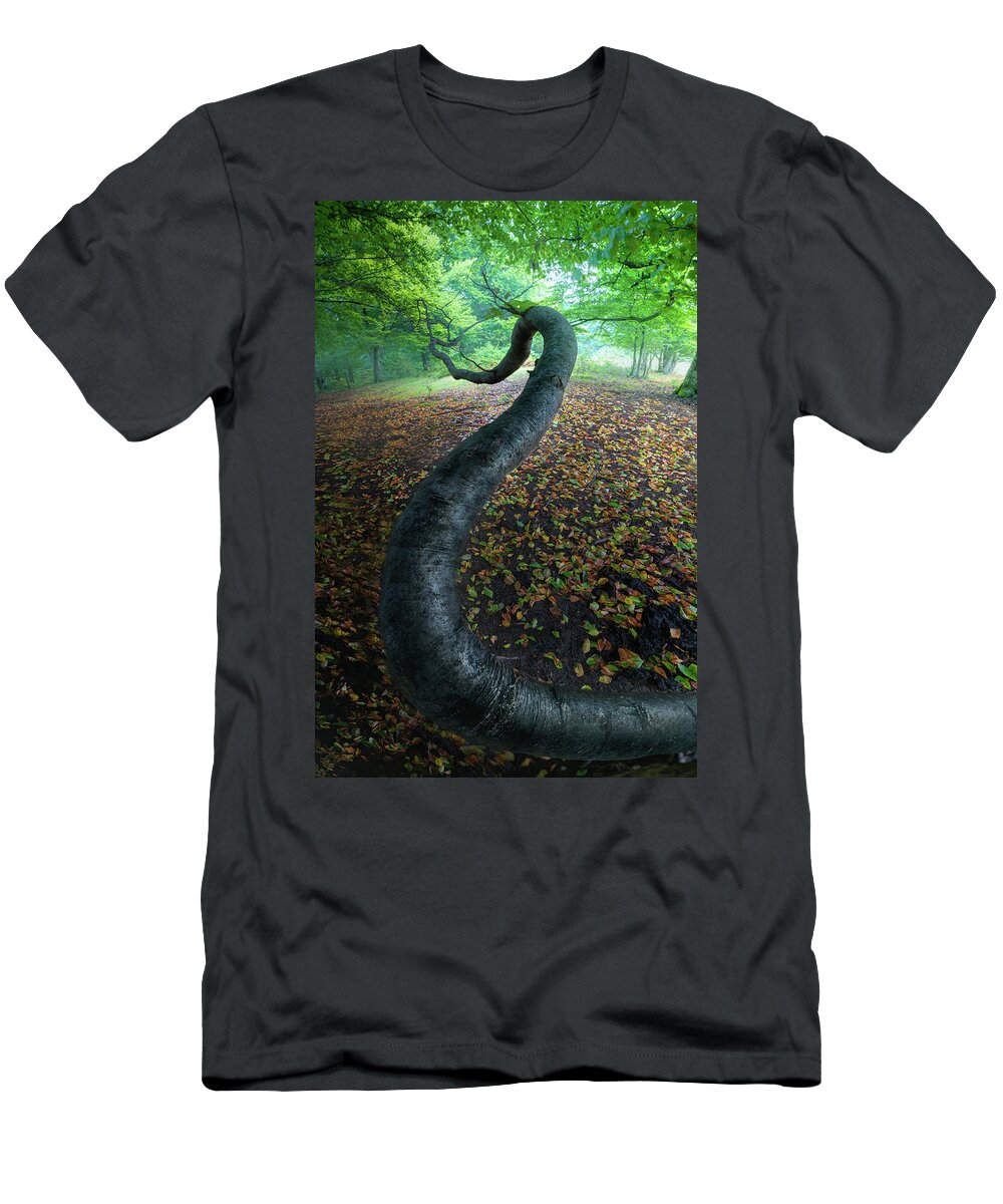 Nature T-Shirt featuring the photograph The snake tree by Cosmin Stan