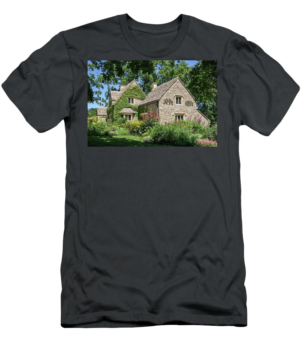 Greenfield Village T-Shirt featuring the photograph A Cotswold Cottage by Robert Carter