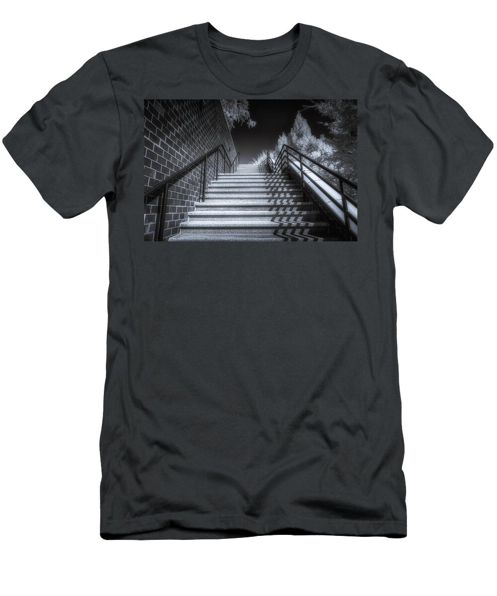 Stairs T-Shirt featuring the photograph The Stairs by Penny Polakoff
