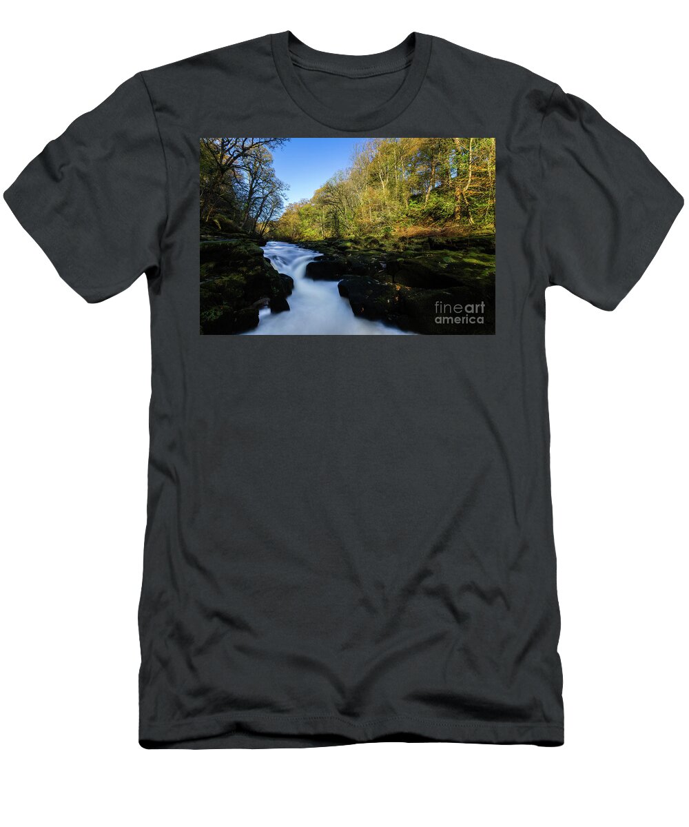 England T-Shirt featuring the photograph The Strid, Wharfedale by Tom Holmes Photography