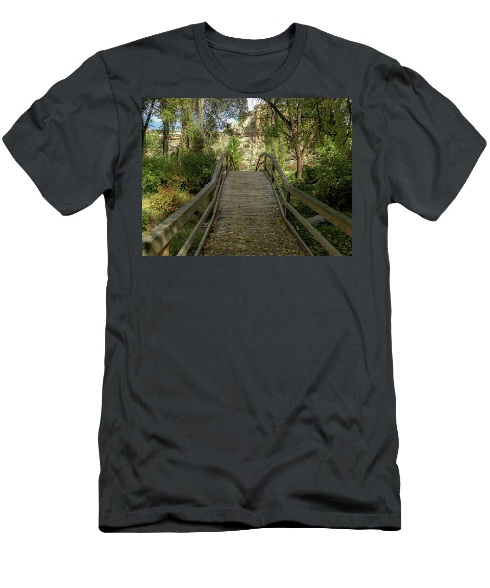 Landscape T-Shirt featuring the photograph The Trail to Shiprock by Laura Putman