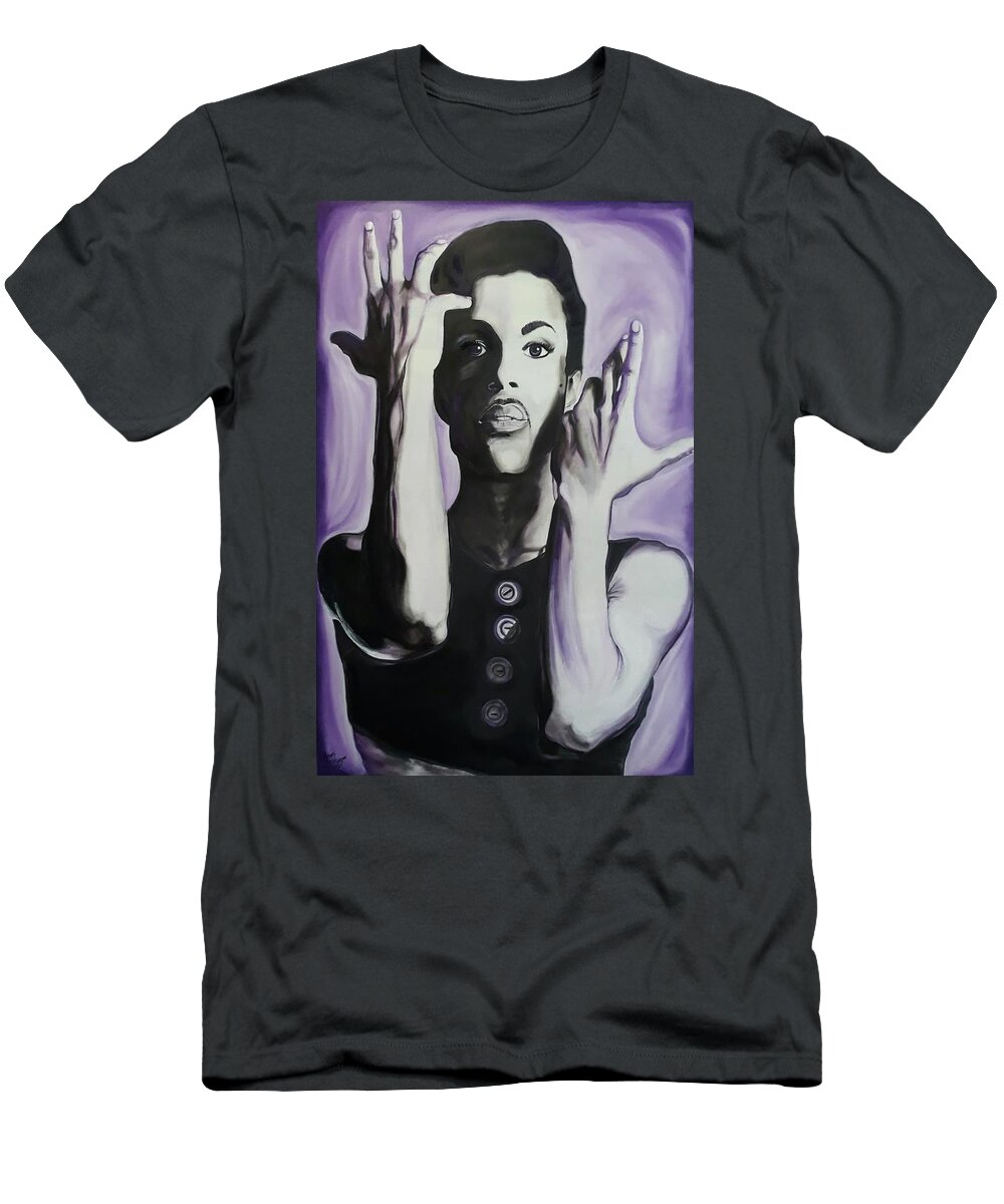 Prince T-Shirt featuring the painting The True Prince by Moses Harper