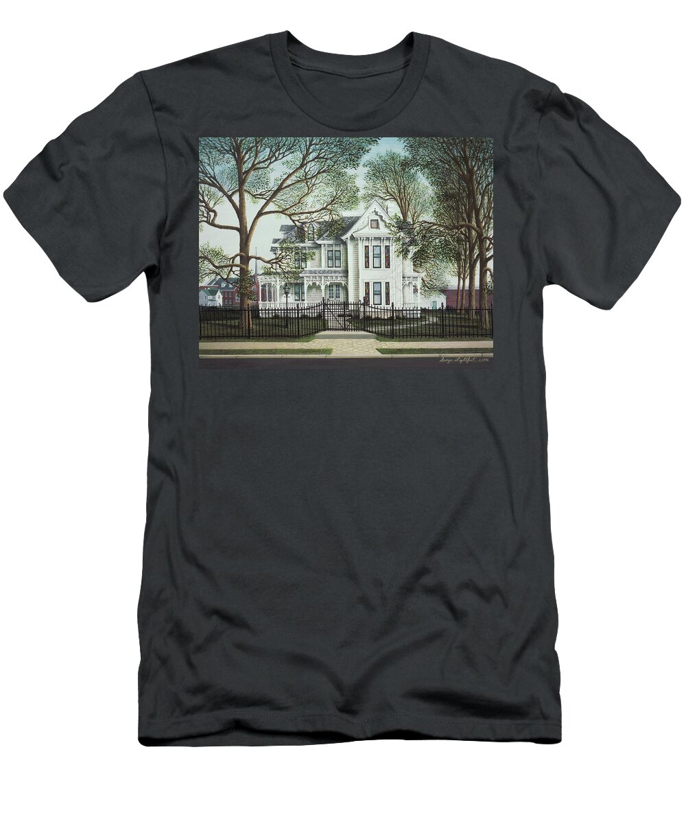 Architectural Landscape T-Shirt featuring the painting The Truman Home by George Lightfoot