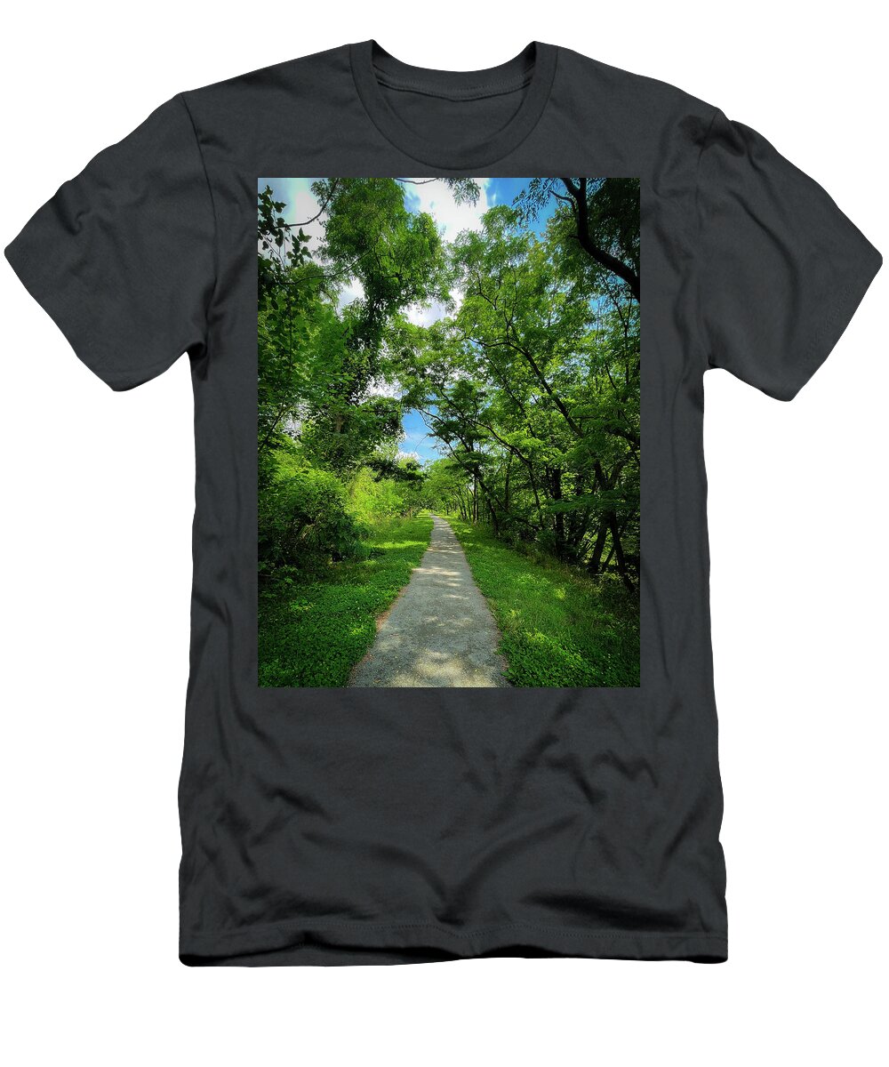 Landscapes T-Shirt featuring the photograph The Usual Trail by Lora J Wilson