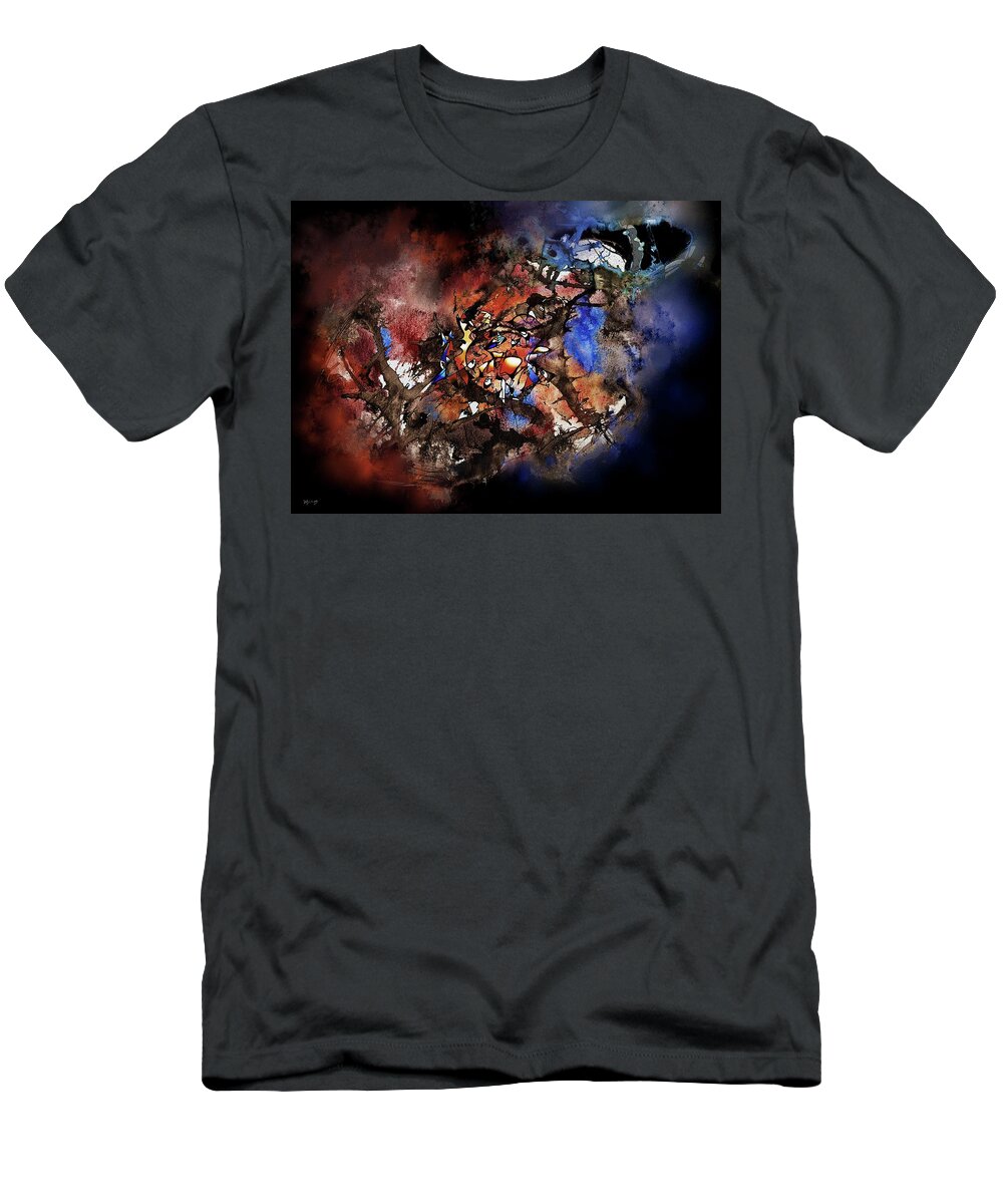 Abstract Digital Painting T-Shirt featuring the painting the Vortex by Wolfgang Schweizer