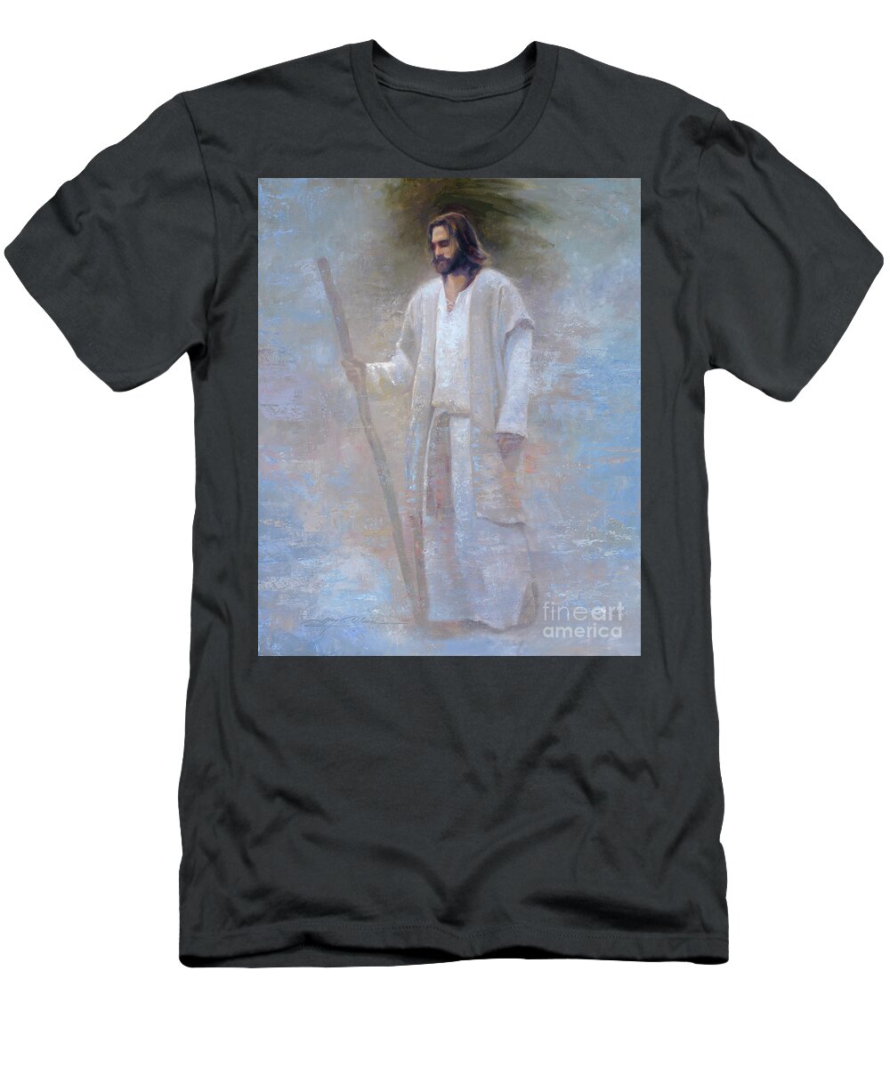 Jesus T-Shirt featuring the painting The Way by Greg Olsen