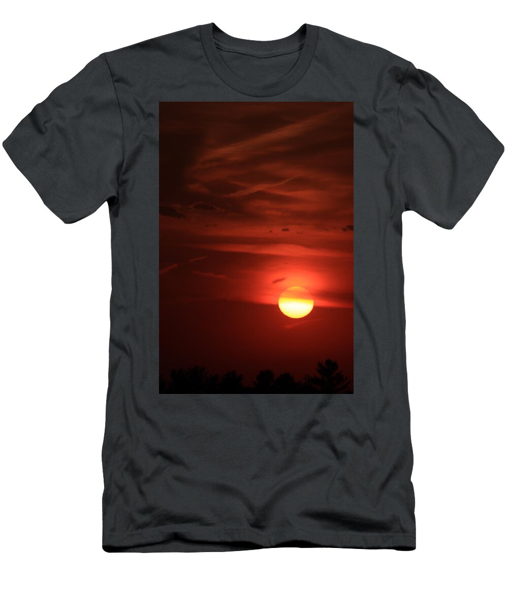 Clouds T-Shirt featuring the photograph The Weight of Dusk by Bruce Patrick Smith