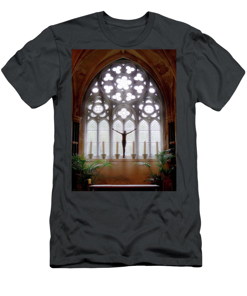 Religious T-Shirt featuring the photograph The Window 2 by Mike McGlothlen