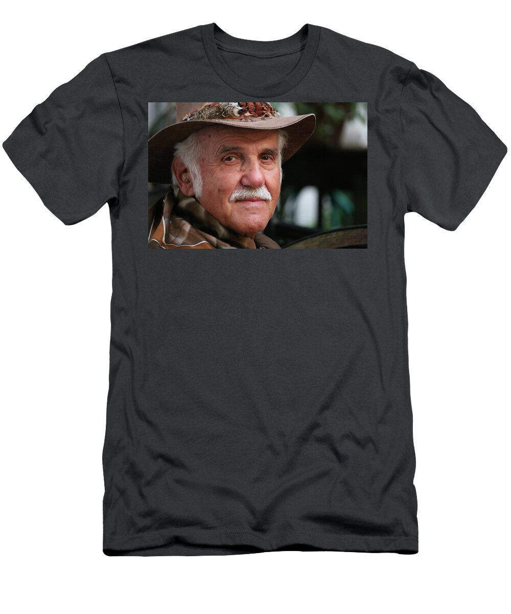 The Man T-Shirt featuring the photograph They Call Him The Man by Philip And Robbie Bracco