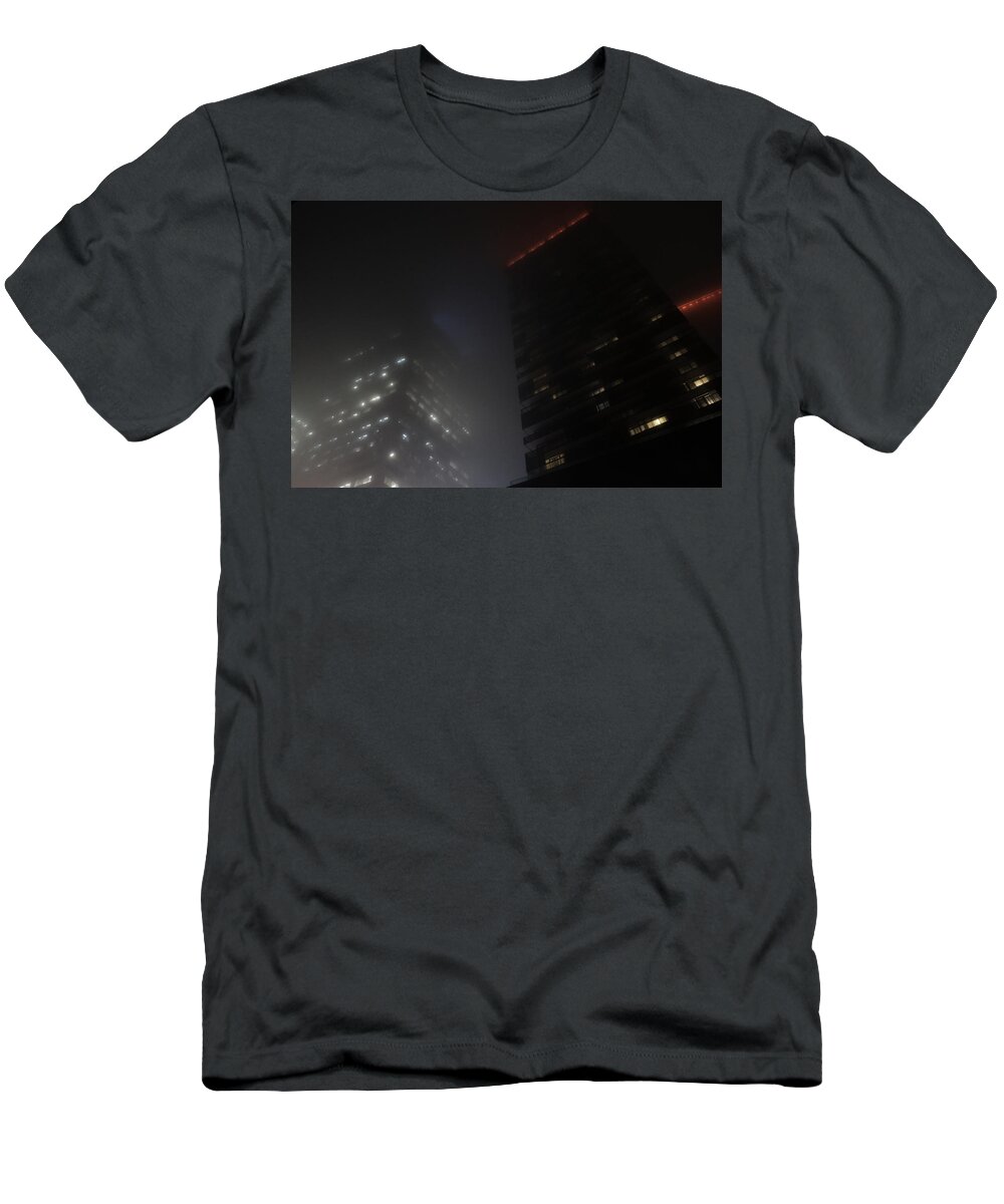 Night T-Shirt featuring the photograph They Disappear At Night by Kreddible Trout