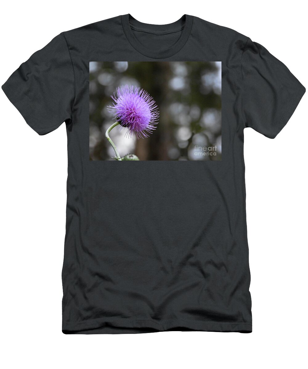 Thistle T-Shirt featuring the photograph Thistle by Art by Magdalene