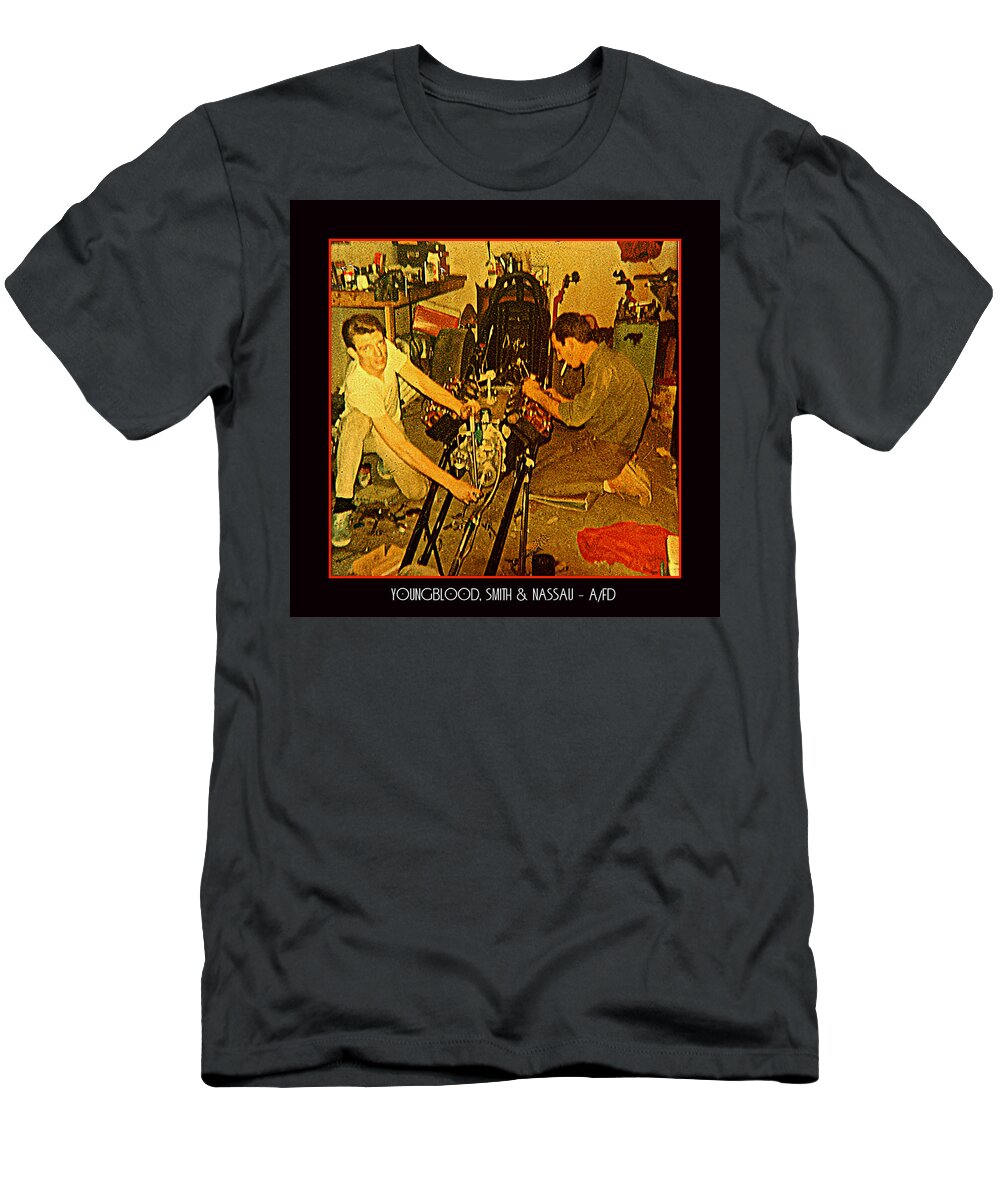 Kenny Youngblood Nhra Dragster T-Shirt featuring the painting Thrashin by Kenny Youngblood