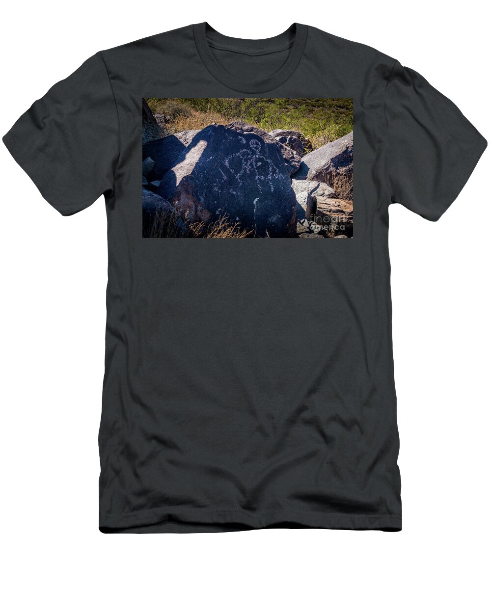 Ancient T-Shirt featuring the photograph Three Rivers Petroglyphs #10 by Blake Webster