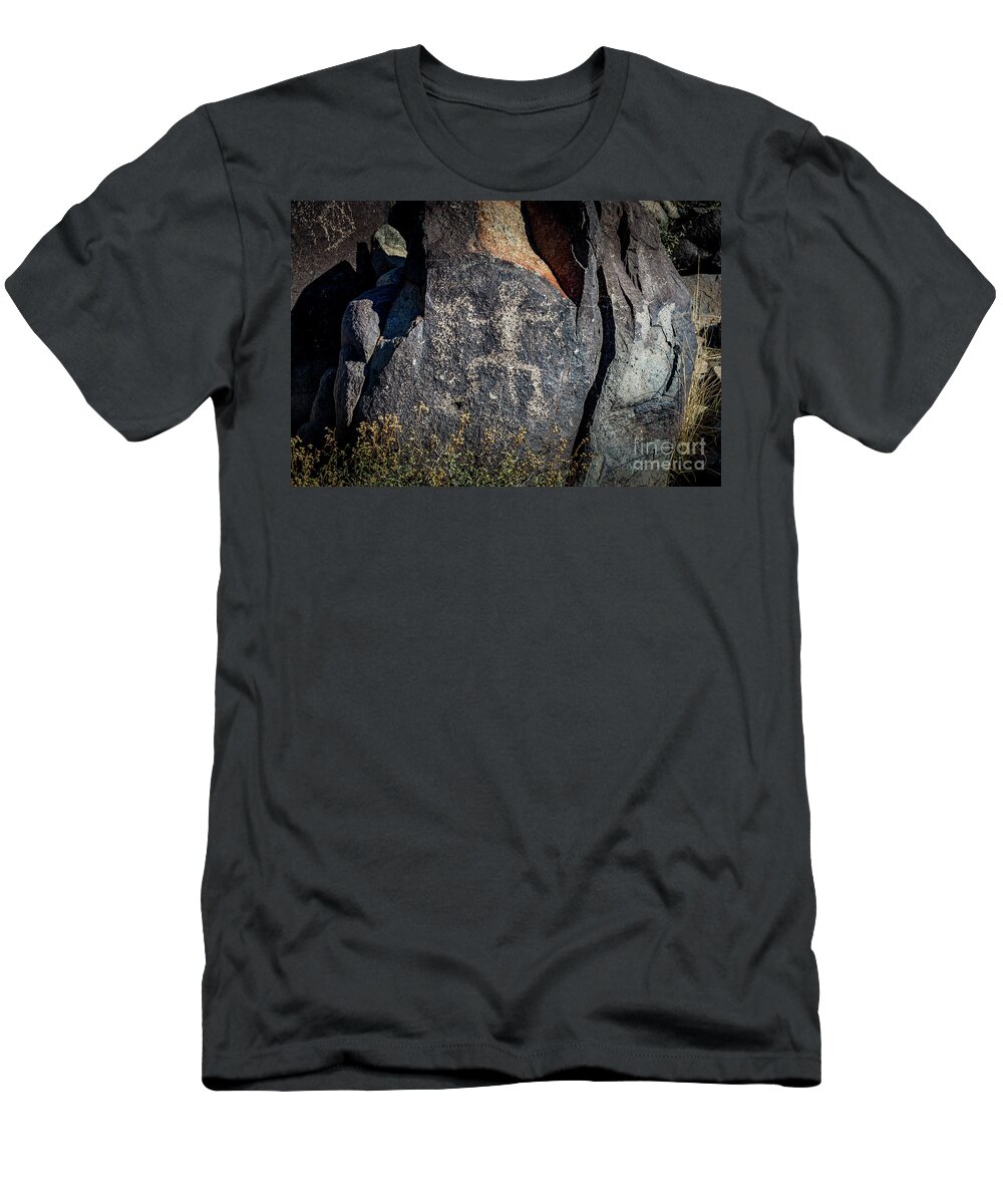 Ancient T-Shirt featuring the photograph Three Rivers Petroglyphs #5 by Blake Webster