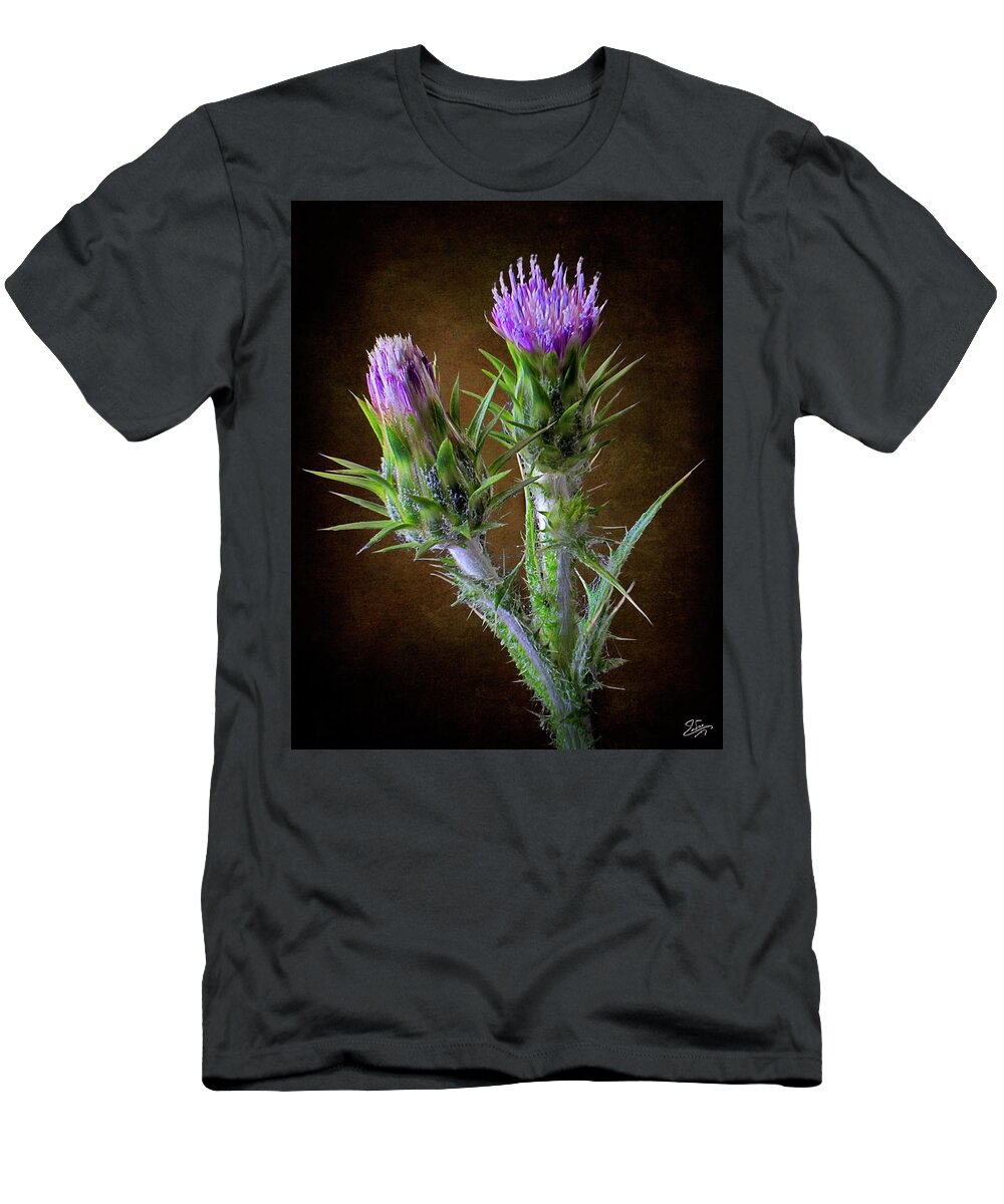 Tiny Thistle T-Shirt featuring the photograph Tiny Thistle by Endre Balogh