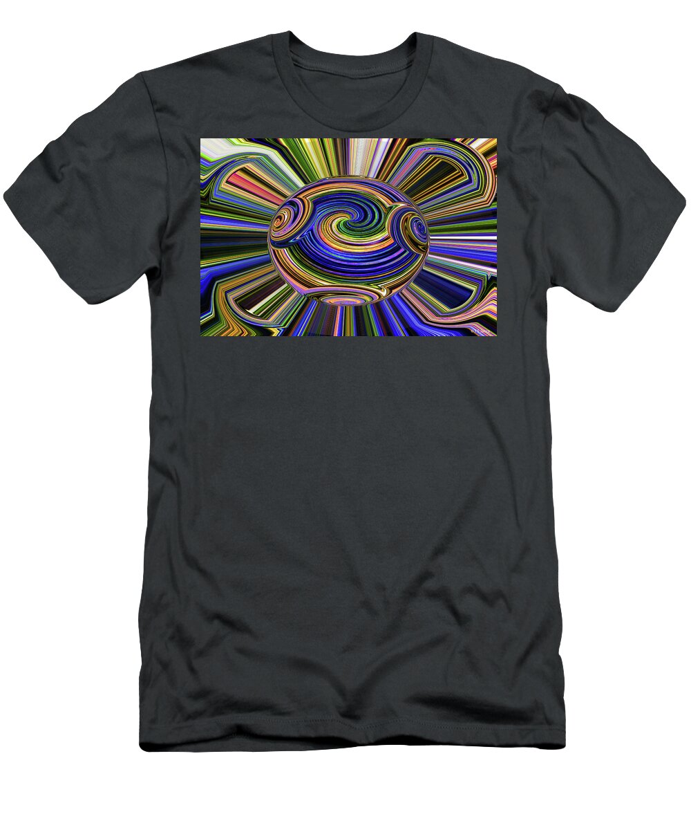 Tom Stanley Janca Abstract 9204e2at T-Shirt featuring the digital art Tom Stanley Janca Abstract 9204e2at by Tom Janca