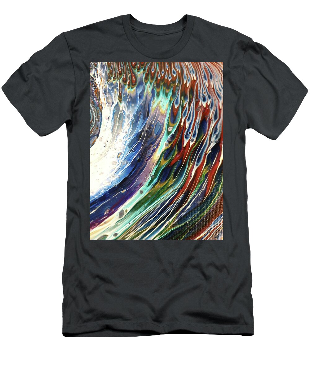 Travel T-Shirt featuring the painting Travel Through Time 2 by Themayart