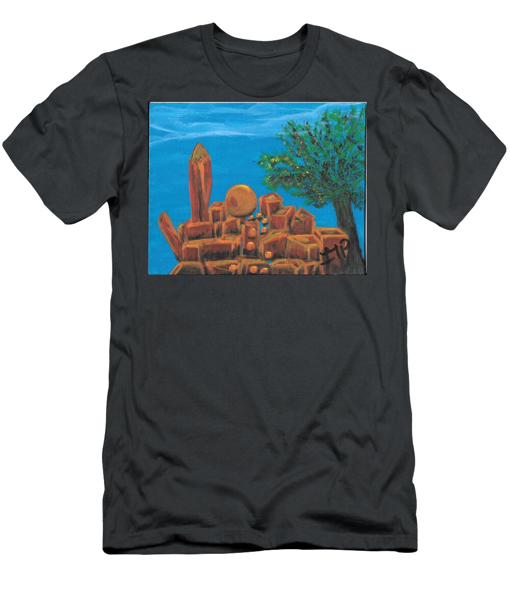 Gift T-Shirt featuring the painting Treasure by Esoteric Gardens KN