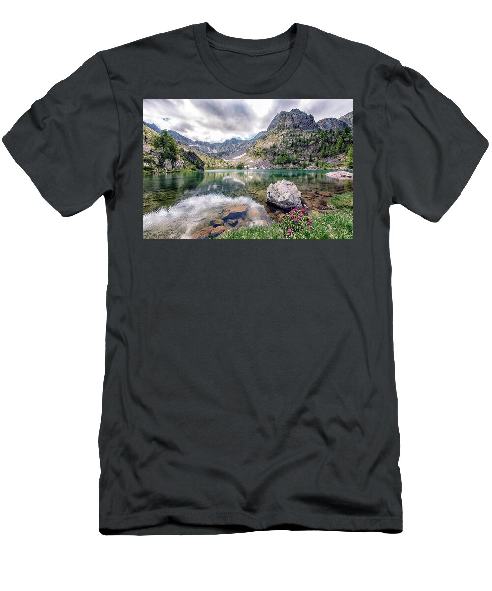 Alps T-Shirt featuring the photograph Trecolpas by Manjik Pictures