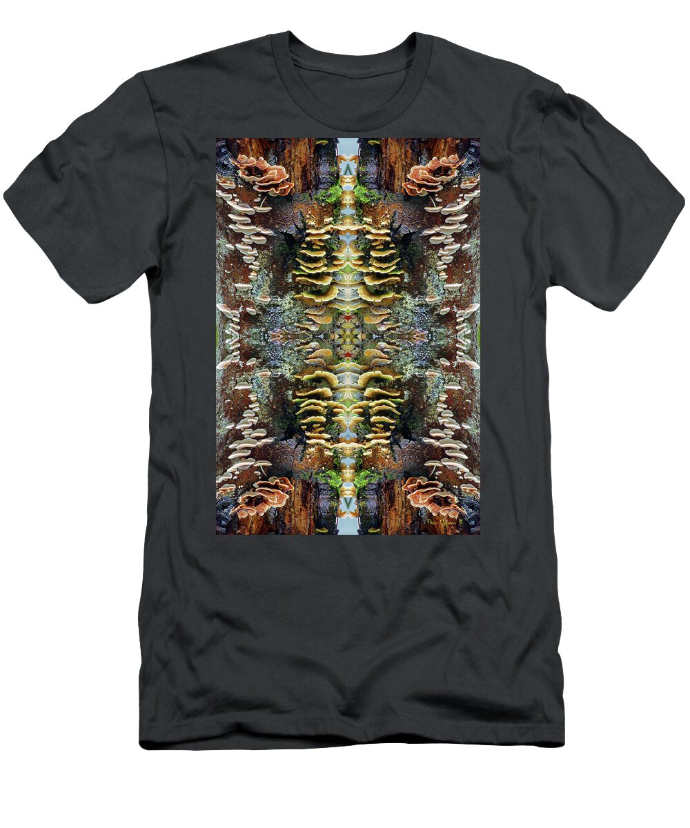 Nature T-Shirt featuring the photograph Tree Full of Life Double Mirrored Vertical 4x6 by Ben Upham III