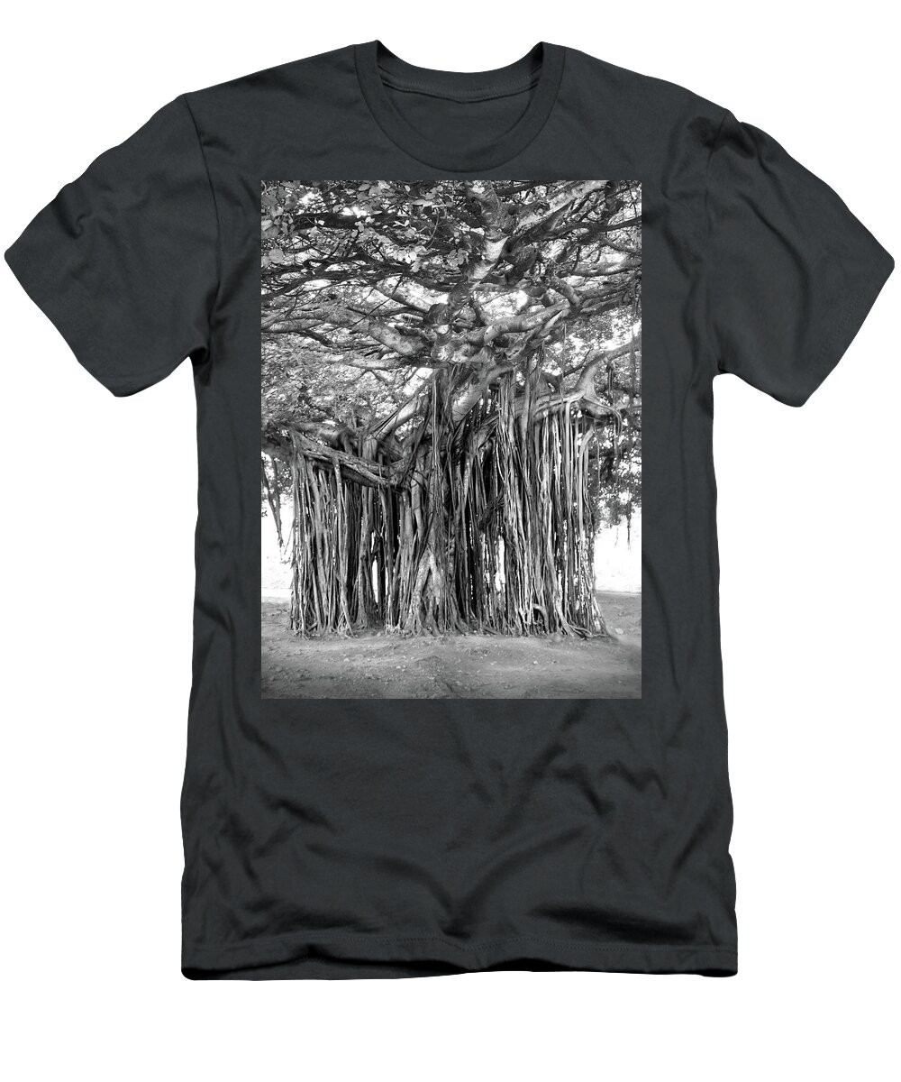 Fine Art T-Shirt featuring the photograph Tree with Many Trunks by Mike McGlothlen