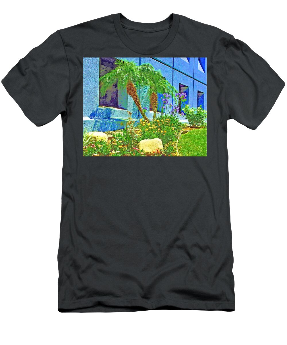 Trees T-Shirt featuring the photograph Trees and Building by Andrew Lawrence