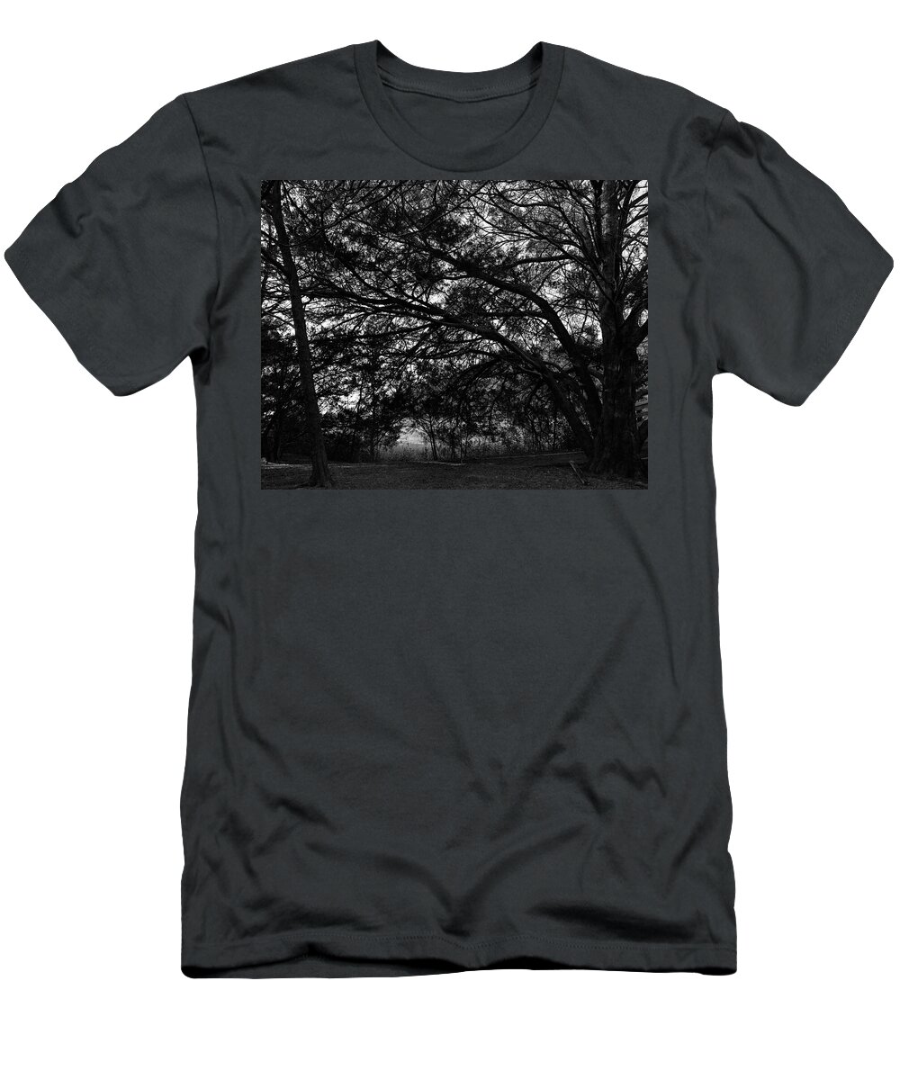 Georgia T-Shirt featuring the photograph Trees, Hammock, Marshes of Glynn by John Simmons