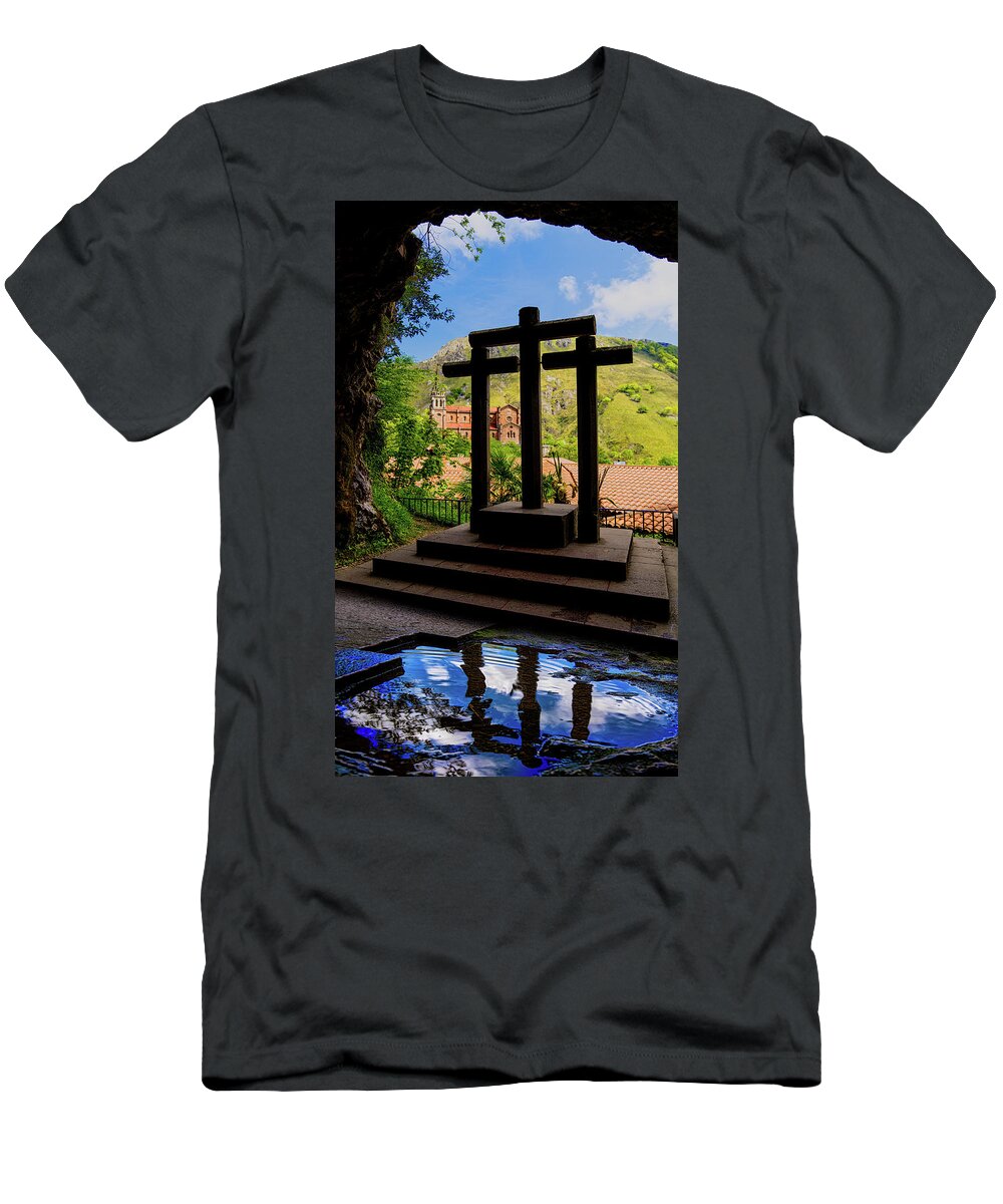 Crosses T-Shirt featuring the photograph Trinity Cave by Chris Lord