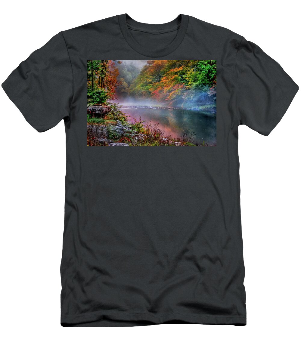 Stream T-Shirt featuring the photograph Trout Stream in the Catskill Mountains in New York by Cordia Murphy