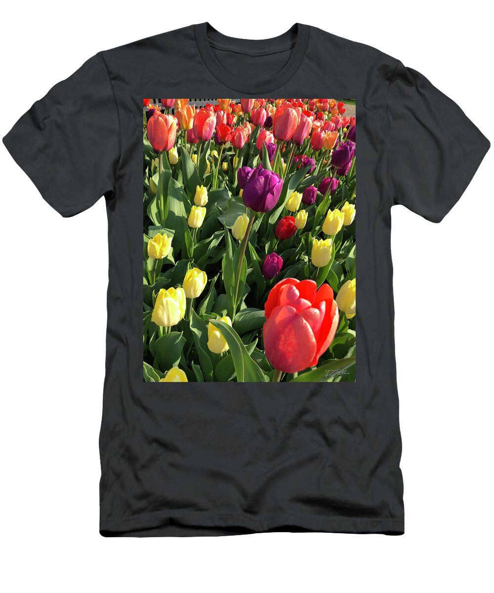 Tulips T-Shirt featuring the photograph Tulip Time by Rod Seel