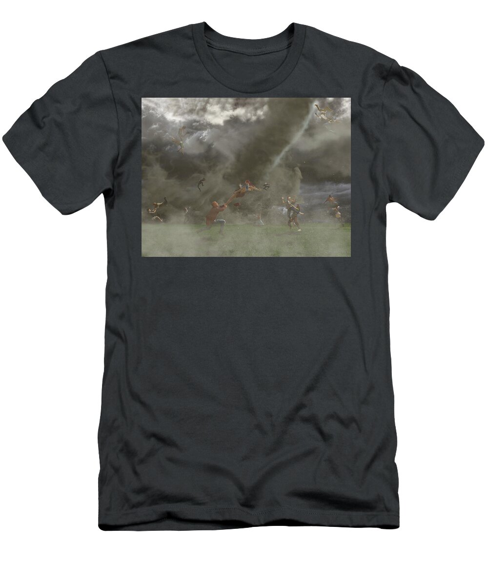 3d T-Shirt featuring the digital art Turbulence_Instability by Williem McWhorter