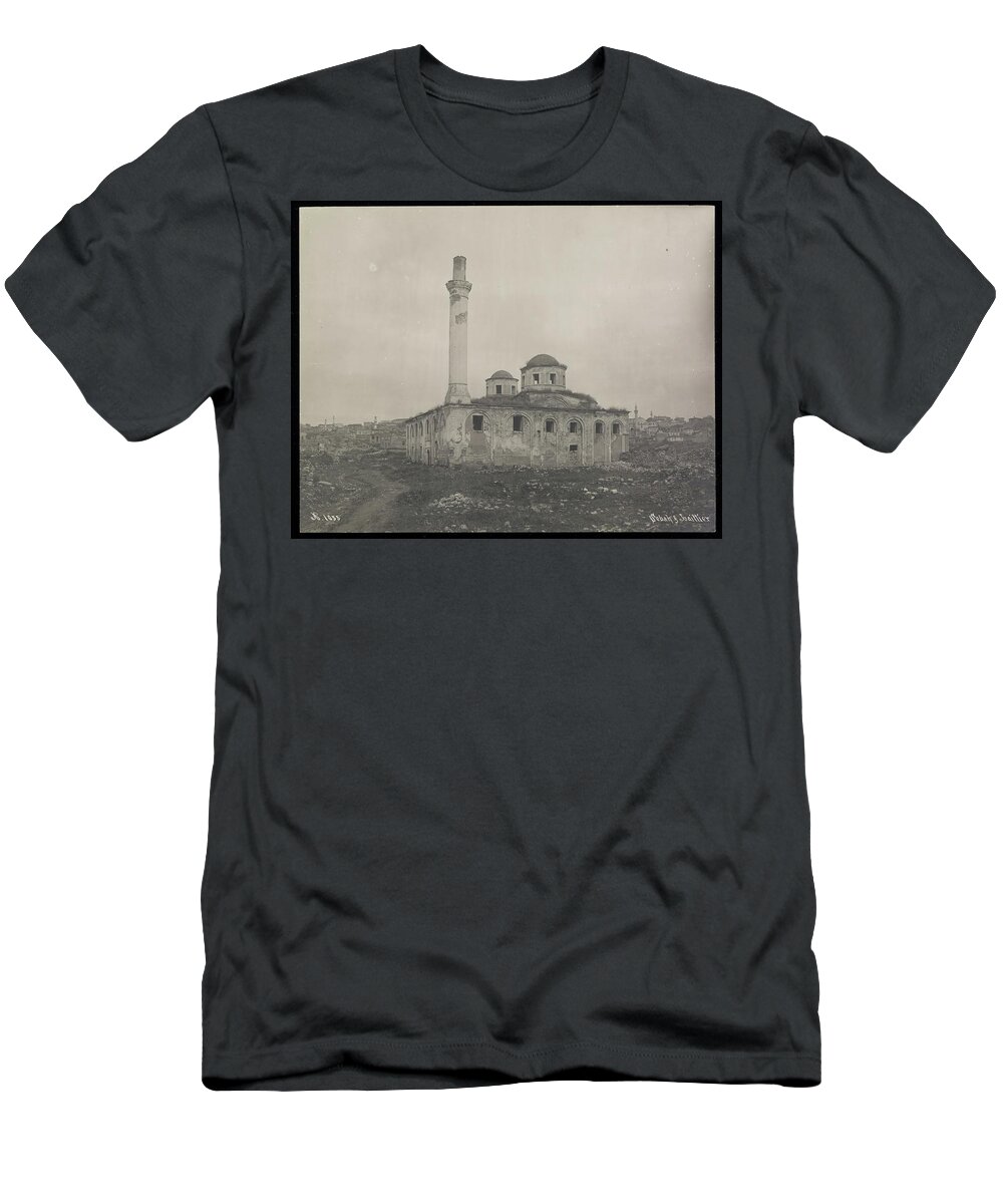 [turkish Ruins] T-Shirt featuring the painting Turkish Ruins by Artistic Rifki