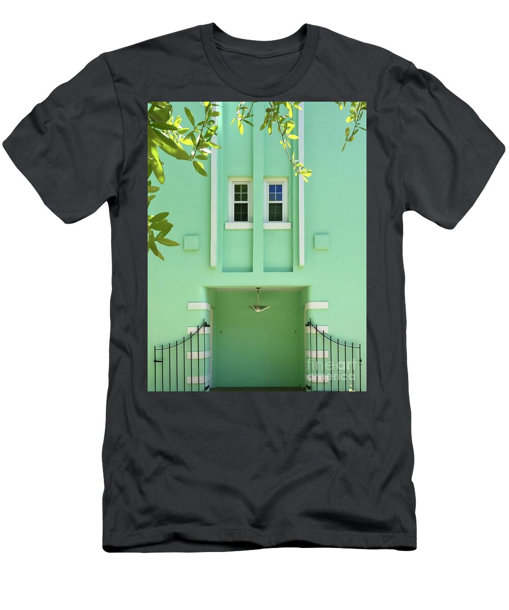 Turquoise House T-Shirt featuring the photograph Turquoise House by Flavia Westerwelle