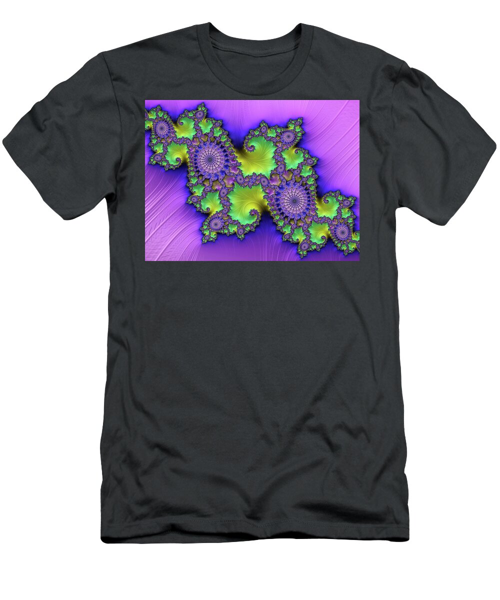 Abstract T-Shirt featuring the digital art Turtle Island by Manpreet Sokhi
