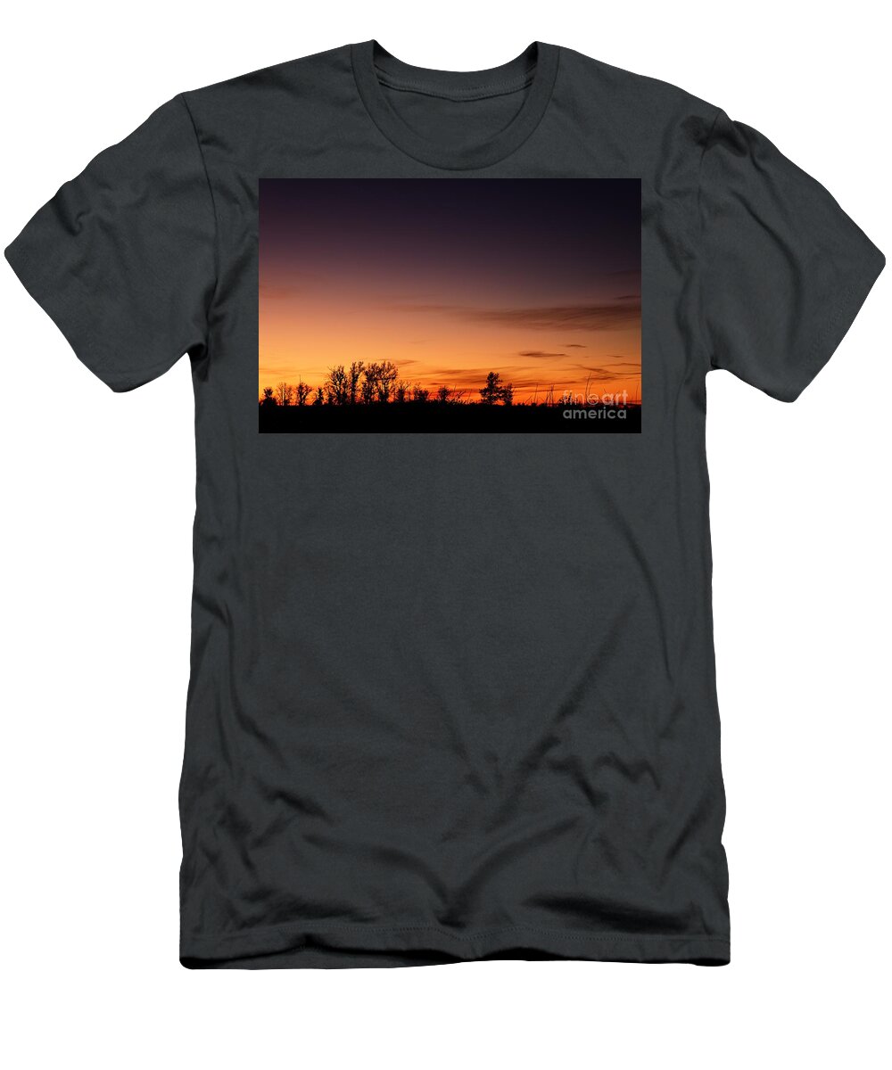 Photography T-Shirt featuring the photograph Twilight at Crex Meadows by Larry Ricker