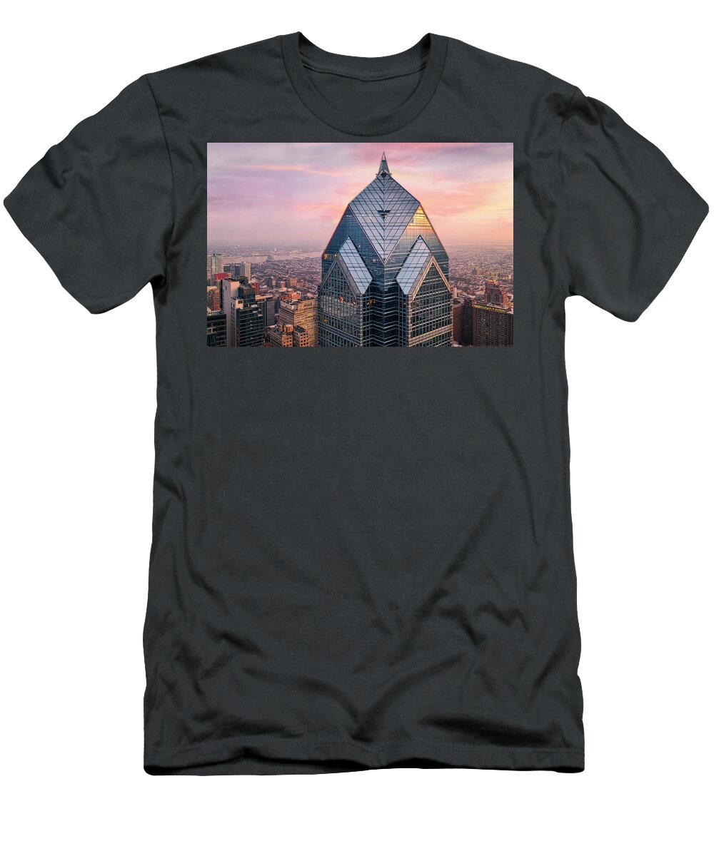 Liberty Place T-Shirt featuring the photograph Two Liberty Place PA by Susan Candelario