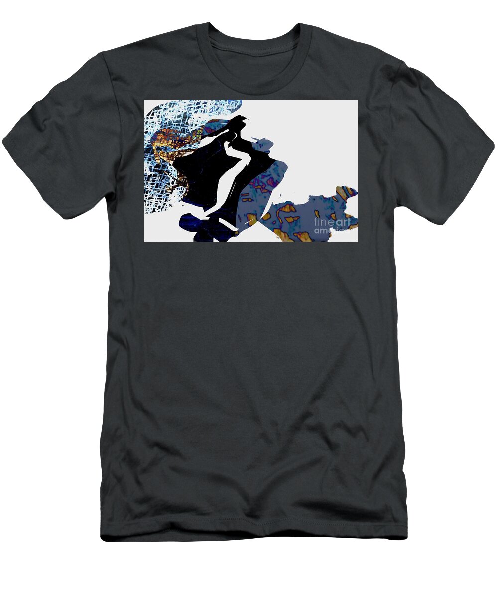 Abstract Art T-Shirt featuring the digital art Un/Tangled by Jeremiah Ray