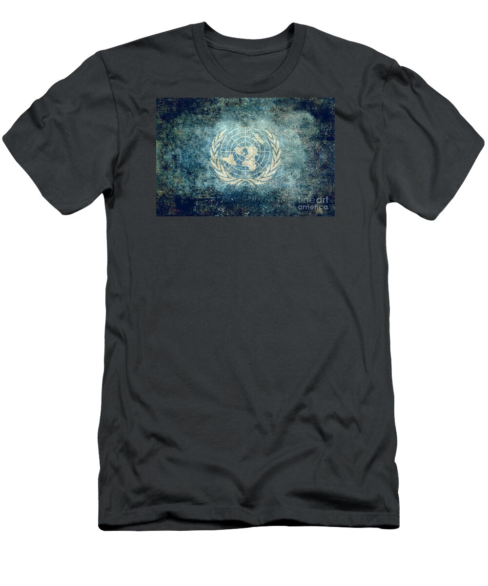 United Nations T-Shirt featuring the digital art United Nations Flag by Sterling Gold