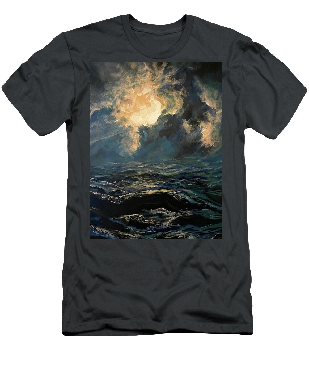 Landscape T-Shirt featuring the painting Unseen by Joel Tesch