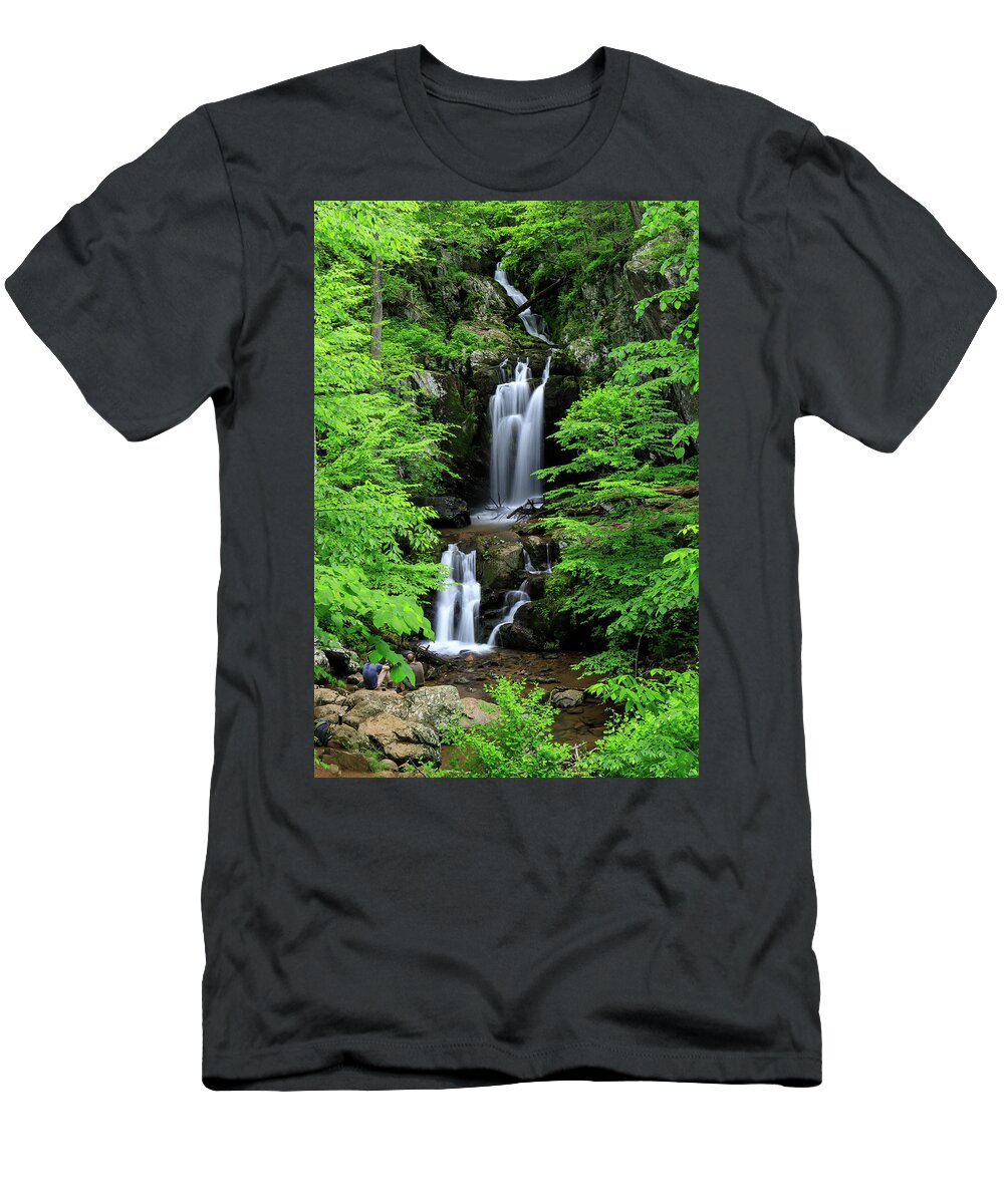 Upper Doyles River Falls T-Shirt featuring the photograph Upper Doyles River Falls by Chris Berrier