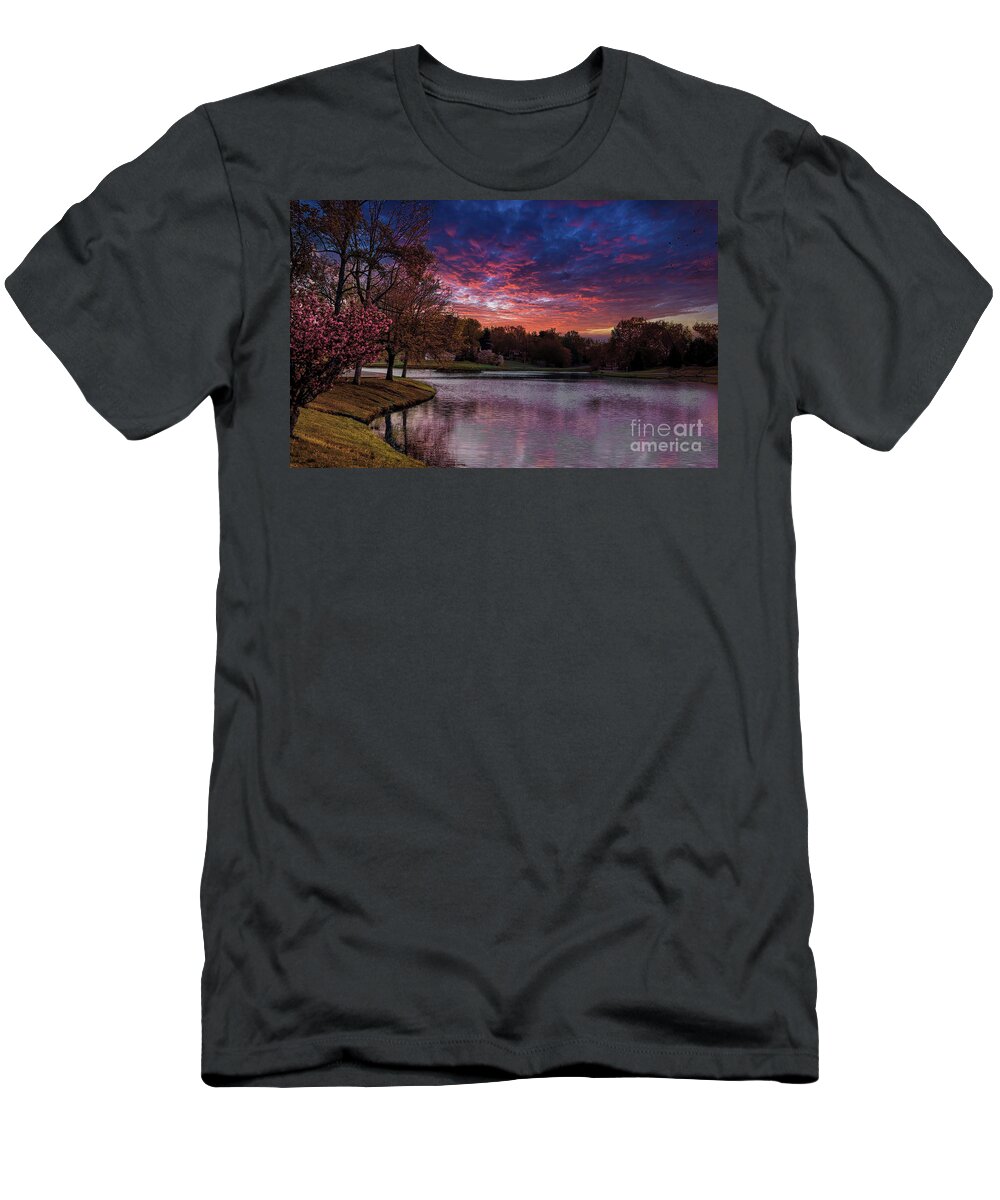 Landscape T-Shirt featuring the photograph USA Landscape Beautiful by Chuck Kuhn
